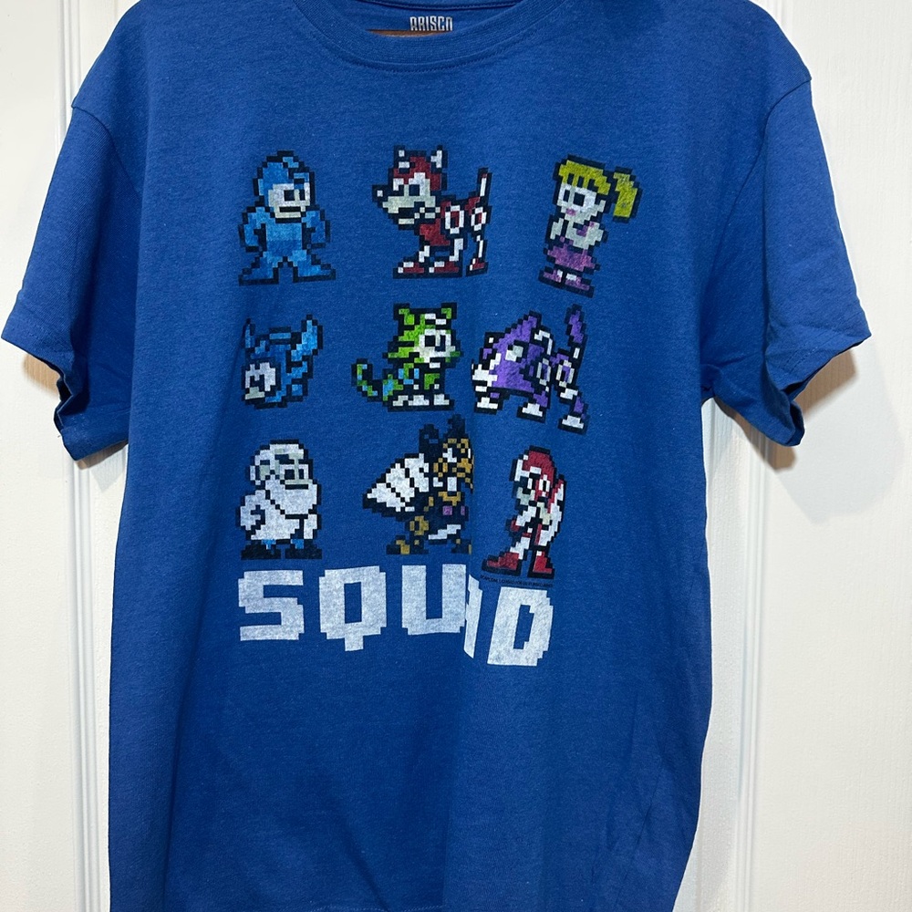 Mega Man Squad Goals Game Character Graphic T-Shirt for Men or Women - Picture 6 of 7